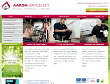 Tablet Screenshot of aaronservices.co.uk